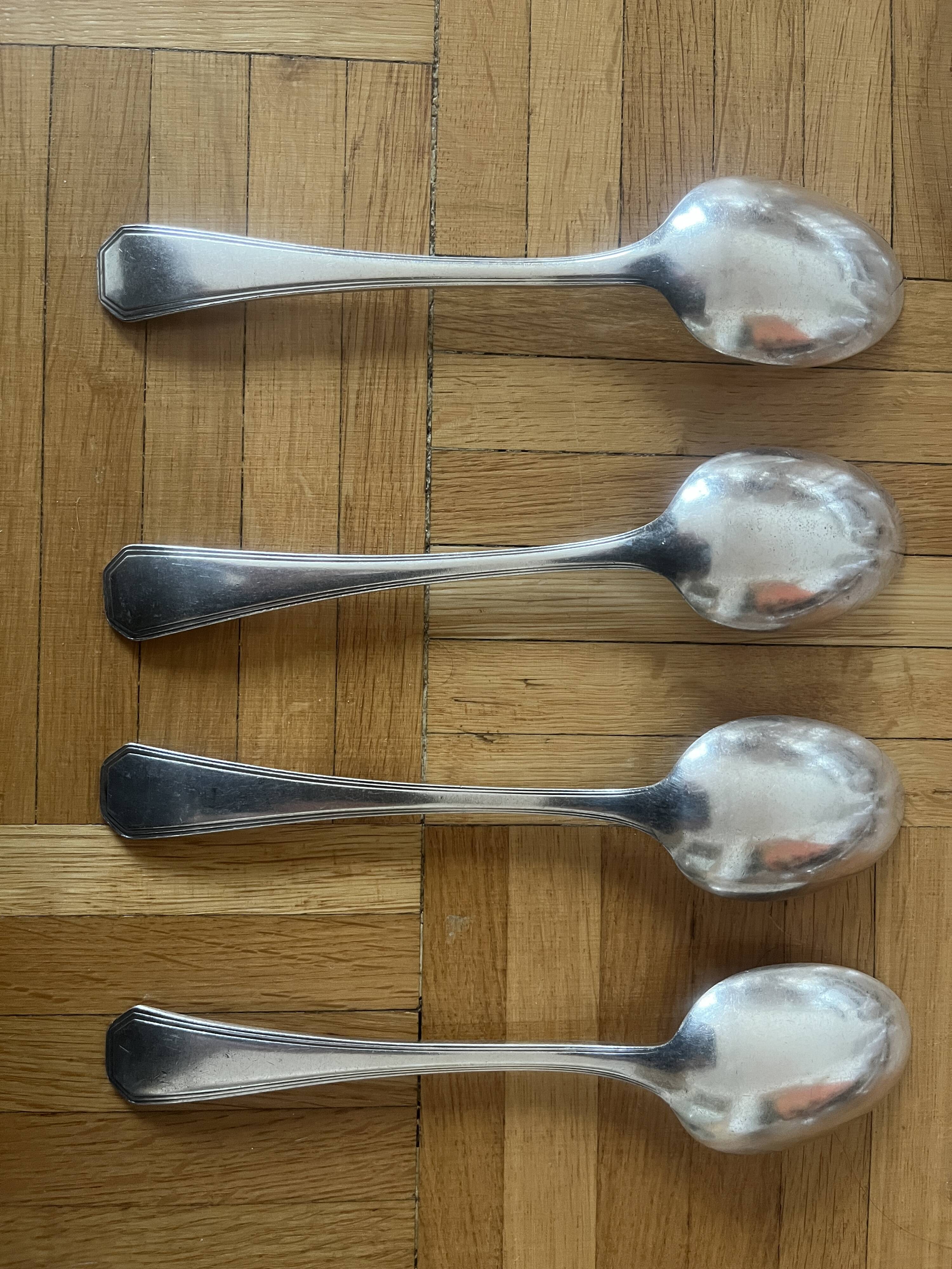 Christofle America model soup spoon