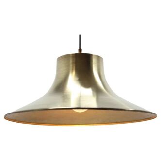 Mid-century design brass pendant by Napako, 1970s