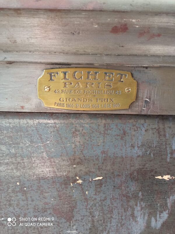 Ancien coffre fort Fichet Bauché