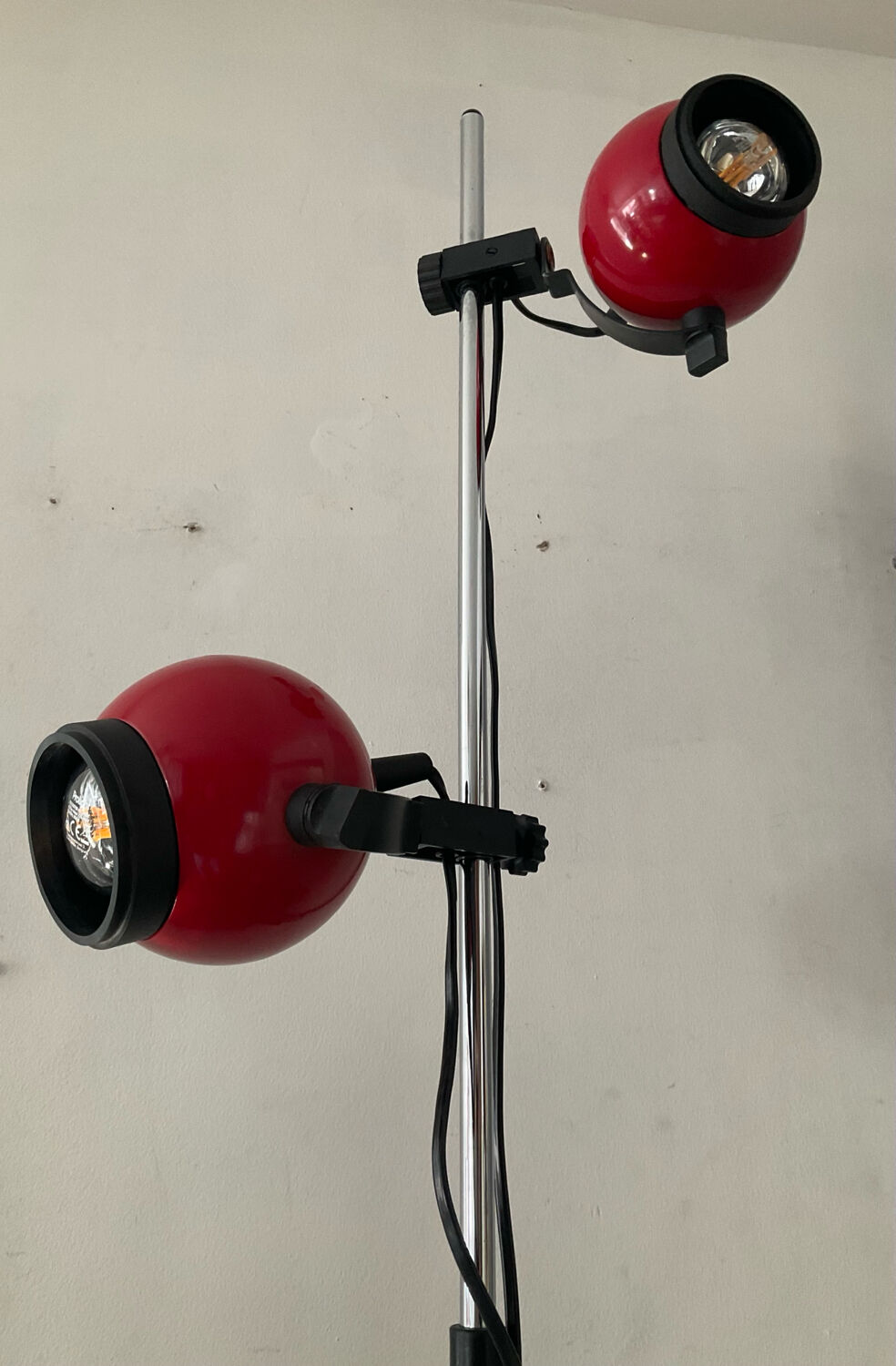 Lampadaire Eyeball double spot des années 70-80
