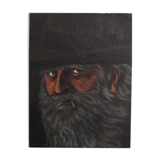 Old oil portrait - man