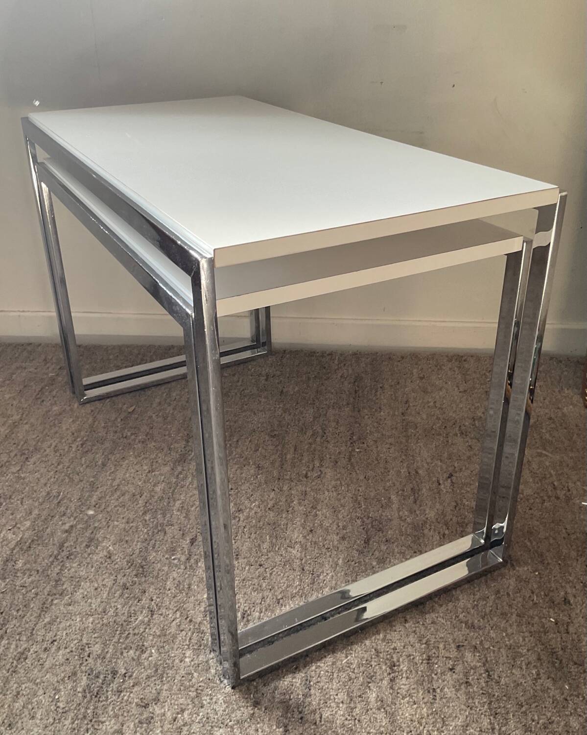 Pair of vintage 70s nesting tables