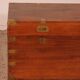 almost a pair of 19th-century marine chests with double locks