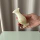 Vintage Alabaster Bud Vase – Cream Stone