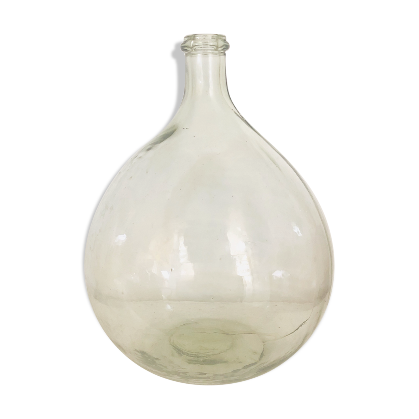 Transparent demijohn