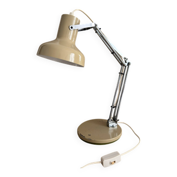 Lampe de bureau articulée moderniste années 60 en métal