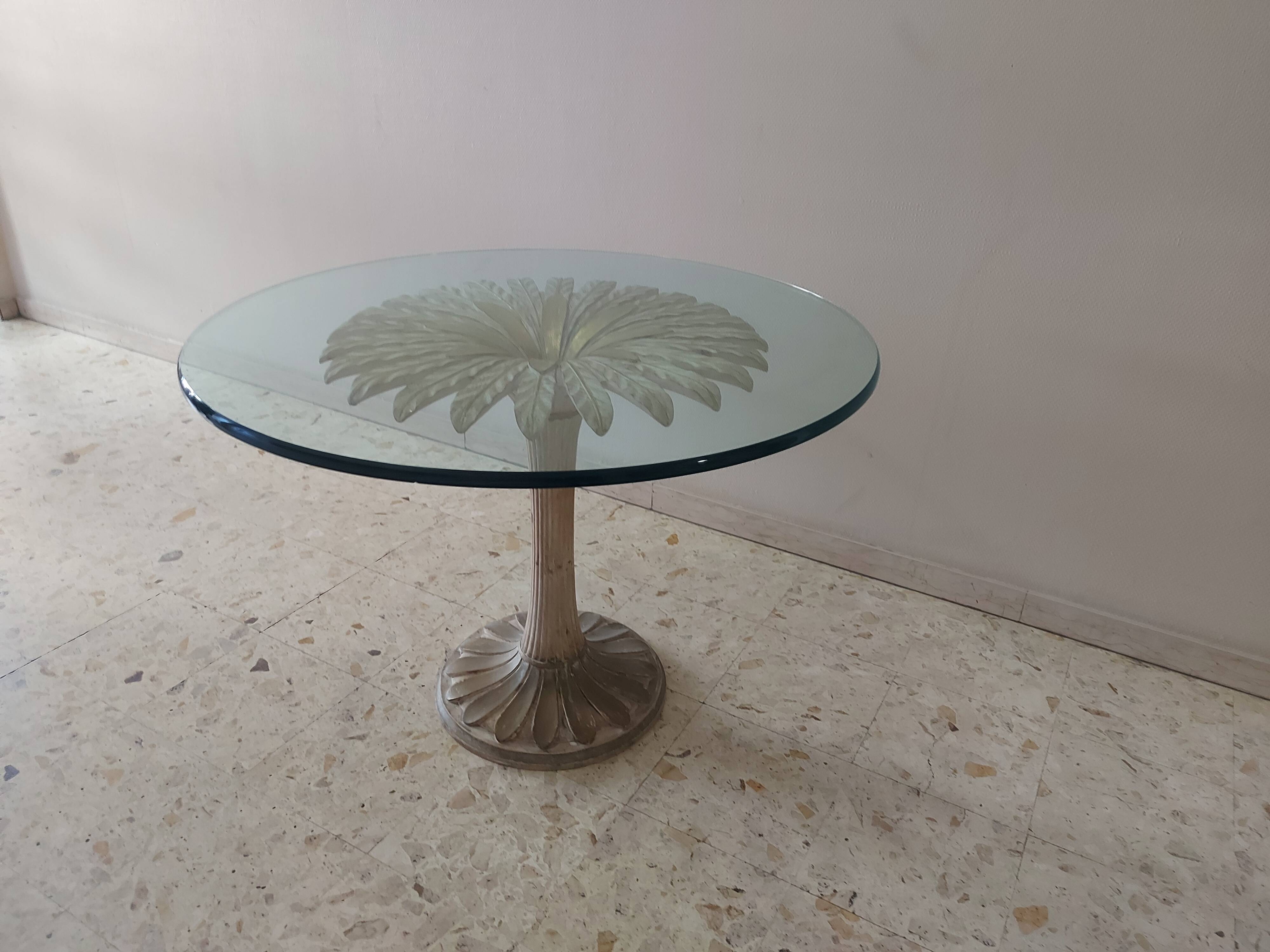 Italian daisy table 60s, 70'S design table Chelini Florence