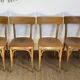 4 chaises bistrot en bois courbé - style baumann