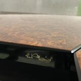 Paul Michel cocktail coffee table elm burl