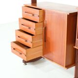 Italian teak wall unit - 1960s
