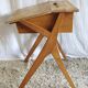Bureau écolier pieds compas - années 50/60