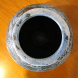 Jacques Blin blue vintage ceramic vase 1950