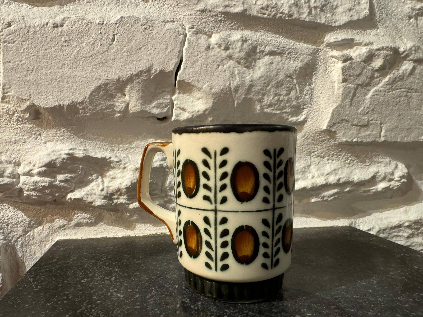 Boch La Louvière coffee cup - Walnut series