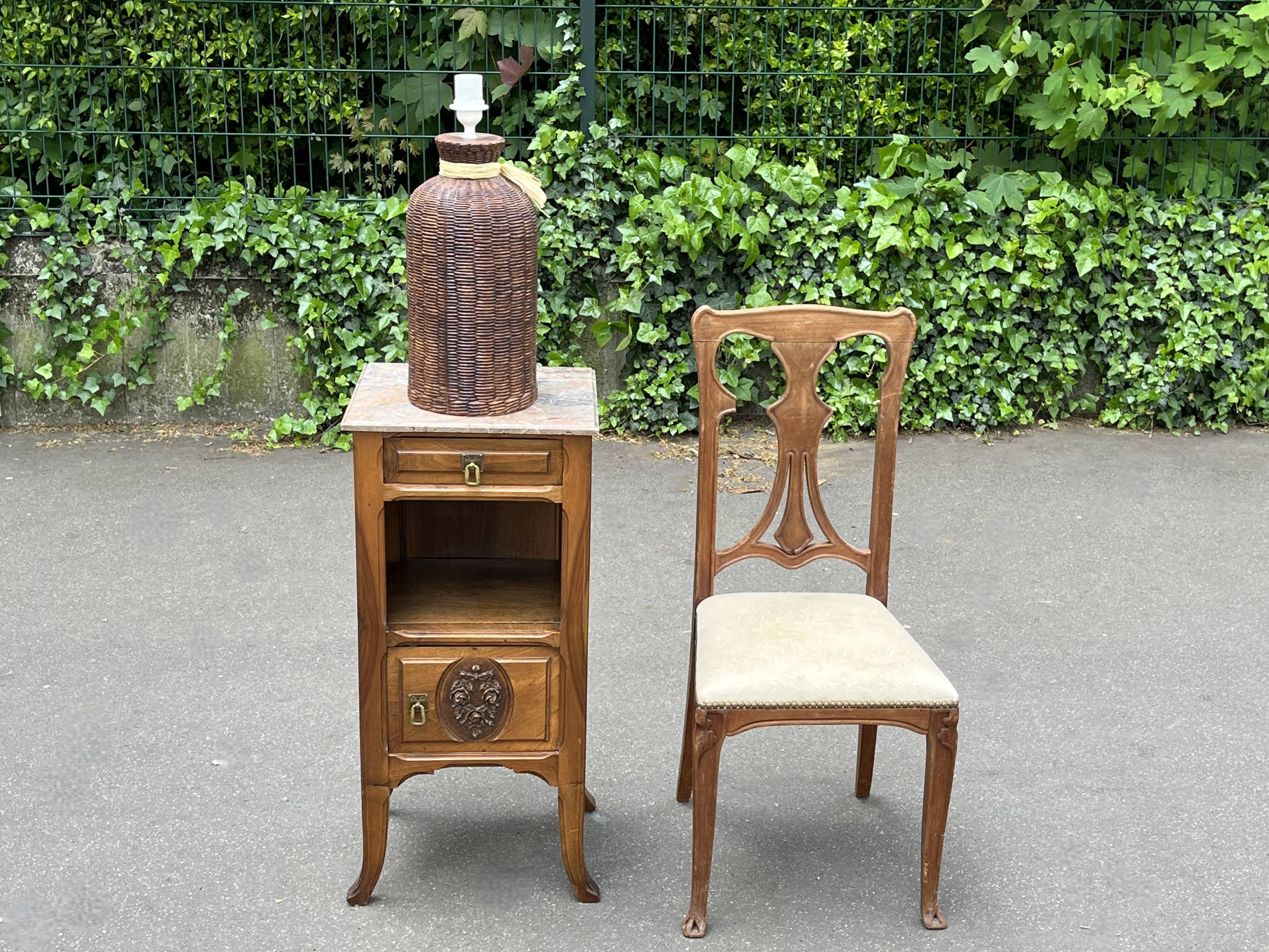 Large vintage 80s ceramic trompe l'oeil lamp