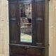 English oak wardrobe from the beginning of the 20th century - Dismantable into 3 parts
