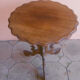 Table gueridon avec plateau abattant