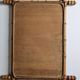 Antique mirror in turned wood, light bamboo style, late 19th century, 62 x 46 cm