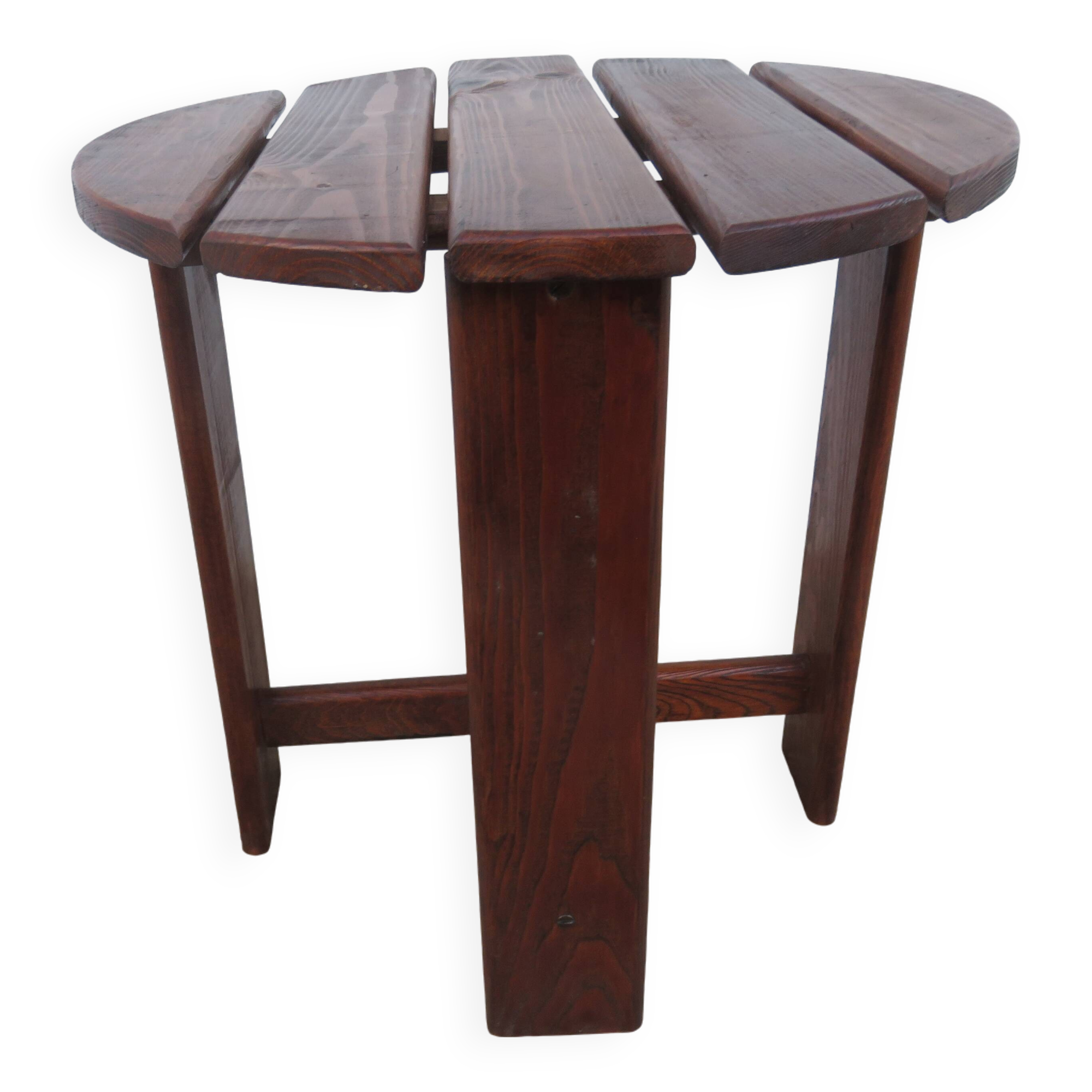 Swedish pine stool, 60s-70s