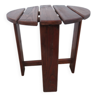 Swedish pine stool, 60s-70s