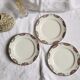 Lot de 5 assiettes à dessert - terre de fer