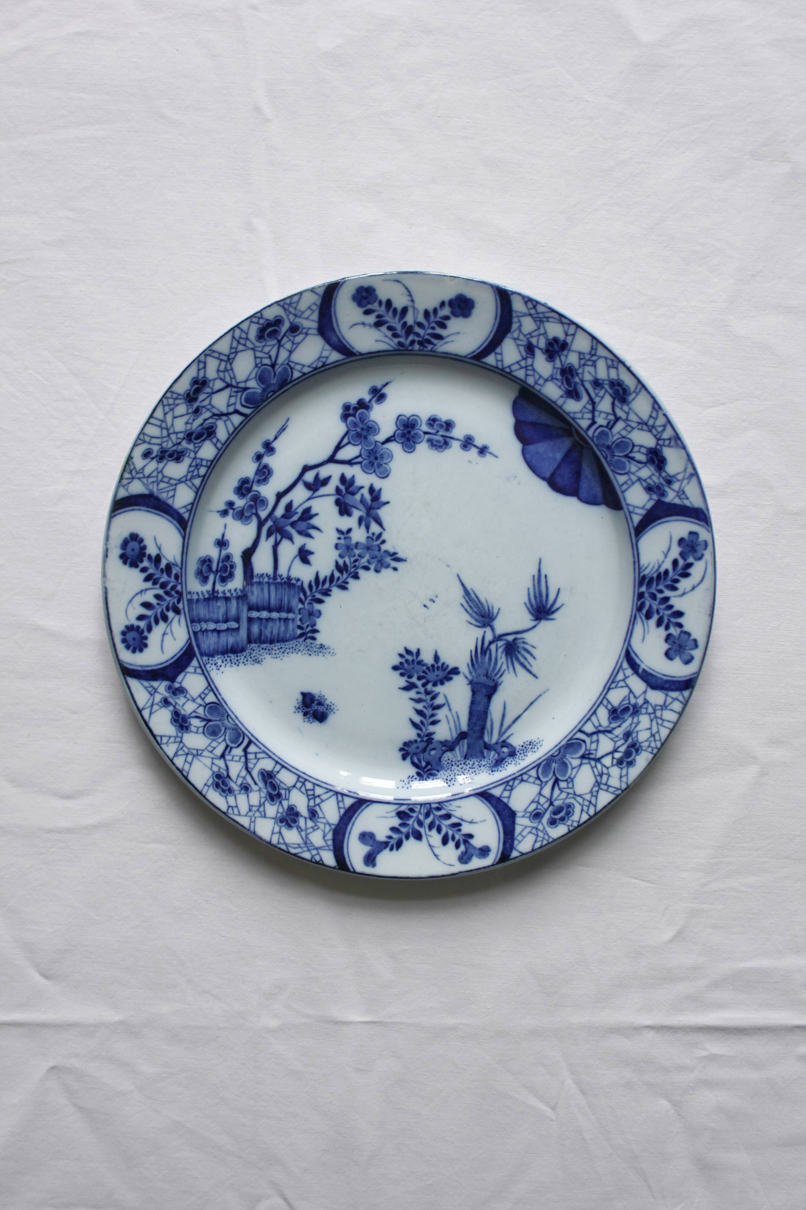 Earthenware plate "Japan" Creil & Montereau