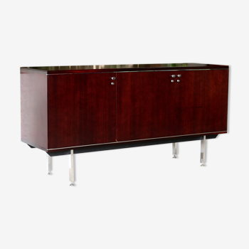 Sideboard solid wood and steel, France, cira 1970, Negroni edition