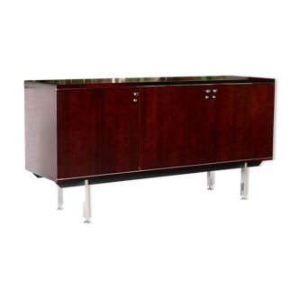Sideboard solid wood and steel, France, cira 1970, Negroni edition