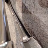 Silver-plated asparagus tongs with guilloche decoration and goldsmith Christofle