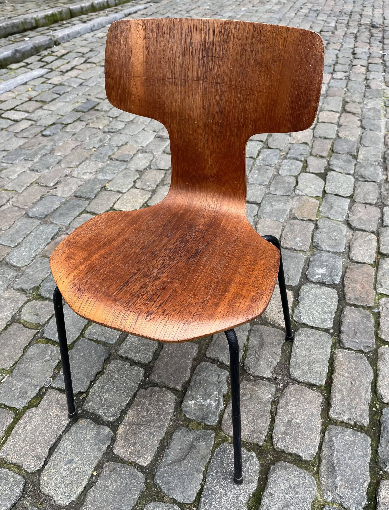 Chaise en teck par Arne Jacobsen, Danemark, 1960's