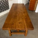 Solid wood dining table, 1970s