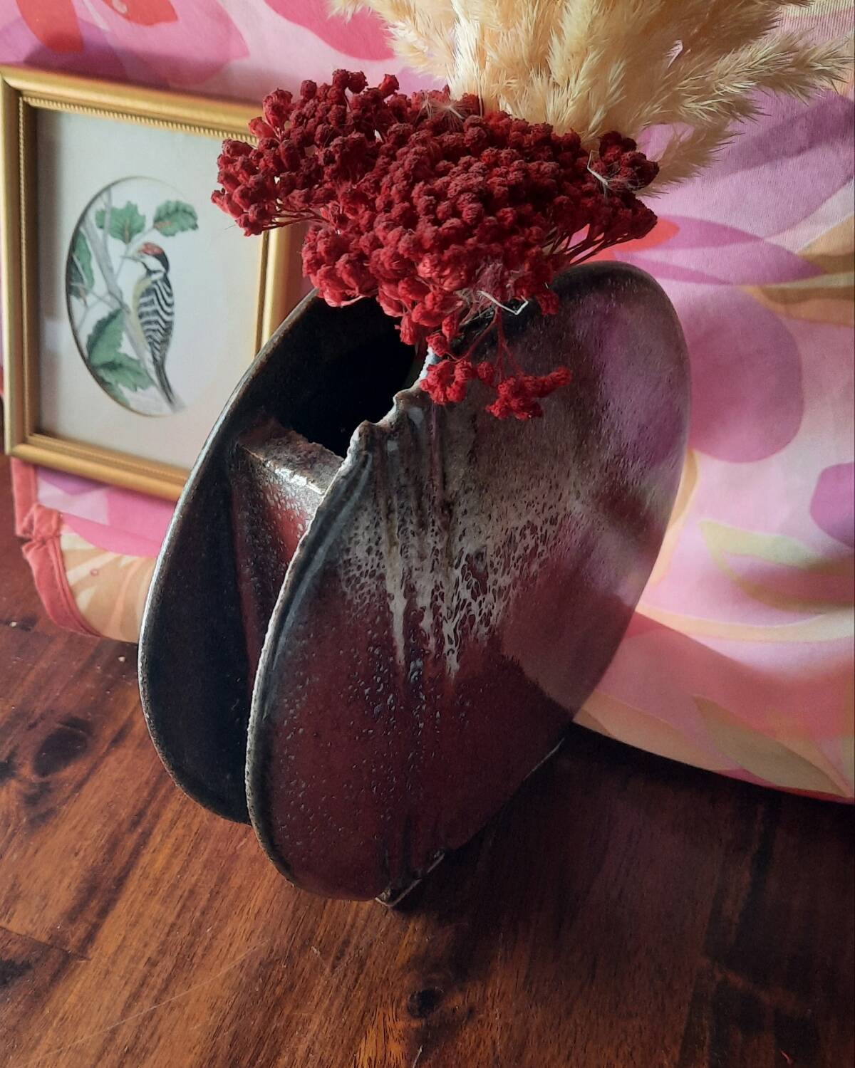 enamelled stoneware vase by Serge Cousseran