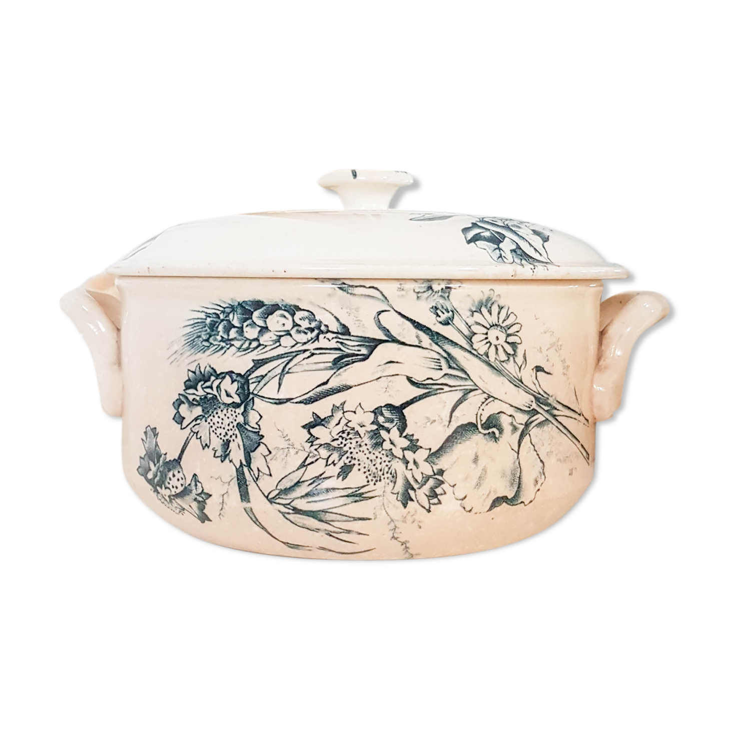 Ancient terrine in earthenware