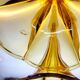 Vaas Art Deco Val Saint Lambert, Luxval series American model M, amber