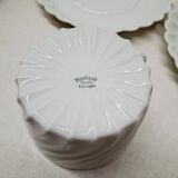 Set of 12 Limoges Haviland Torse white cups