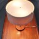 Lampe de table en teck type 25 milieu du siècle de Temde