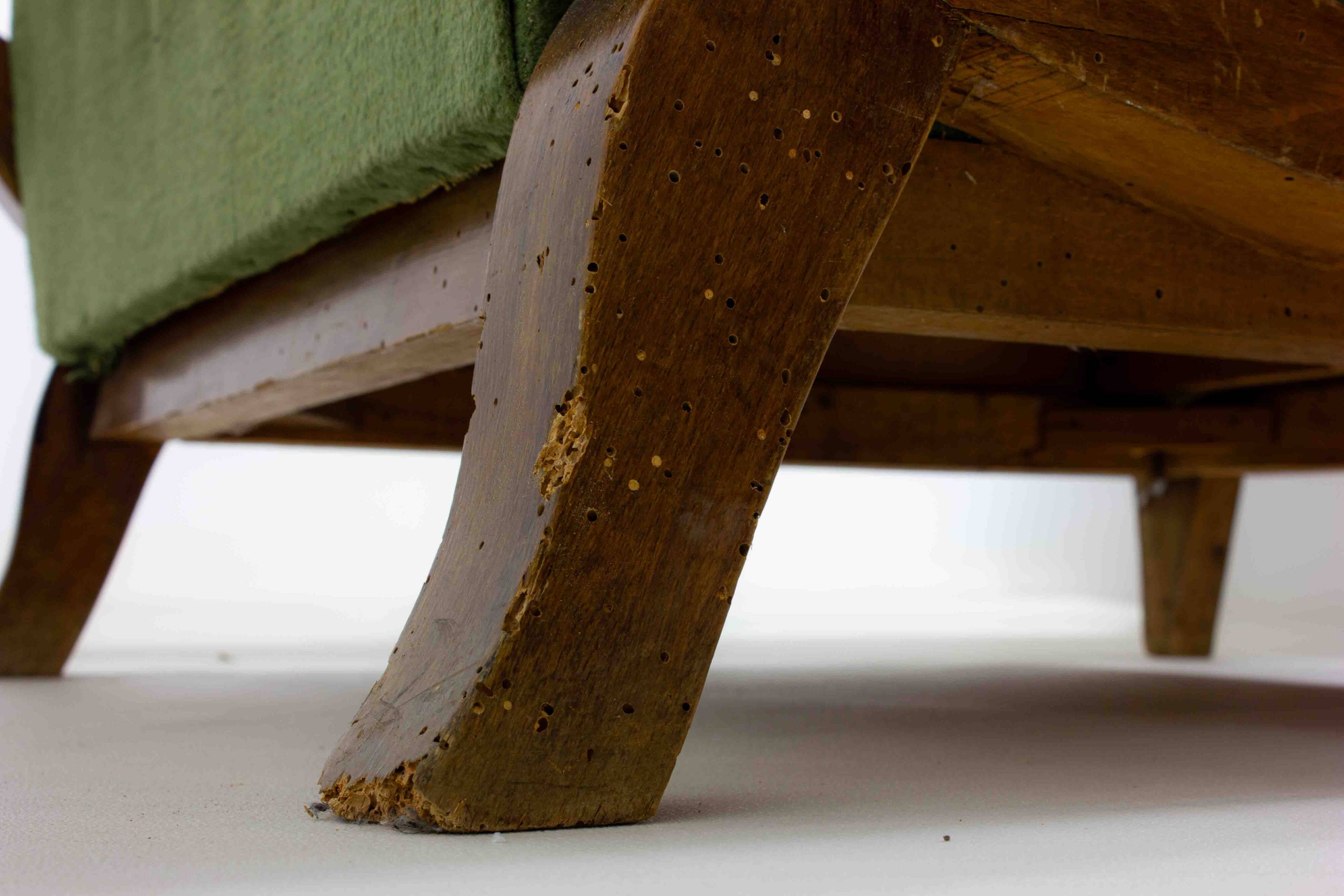 Curved art deco lounge chairs, Italy 1930s