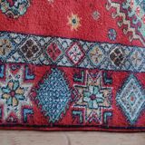 Tapis oriental de Rabbat Maroc, vintage des années 1970. Travail artisanal