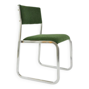 Chaise traineau en métal - tissu
