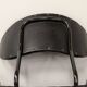 Italian Design Rosewood 'Swan' Side Chair with Black Leatherette Upholstery