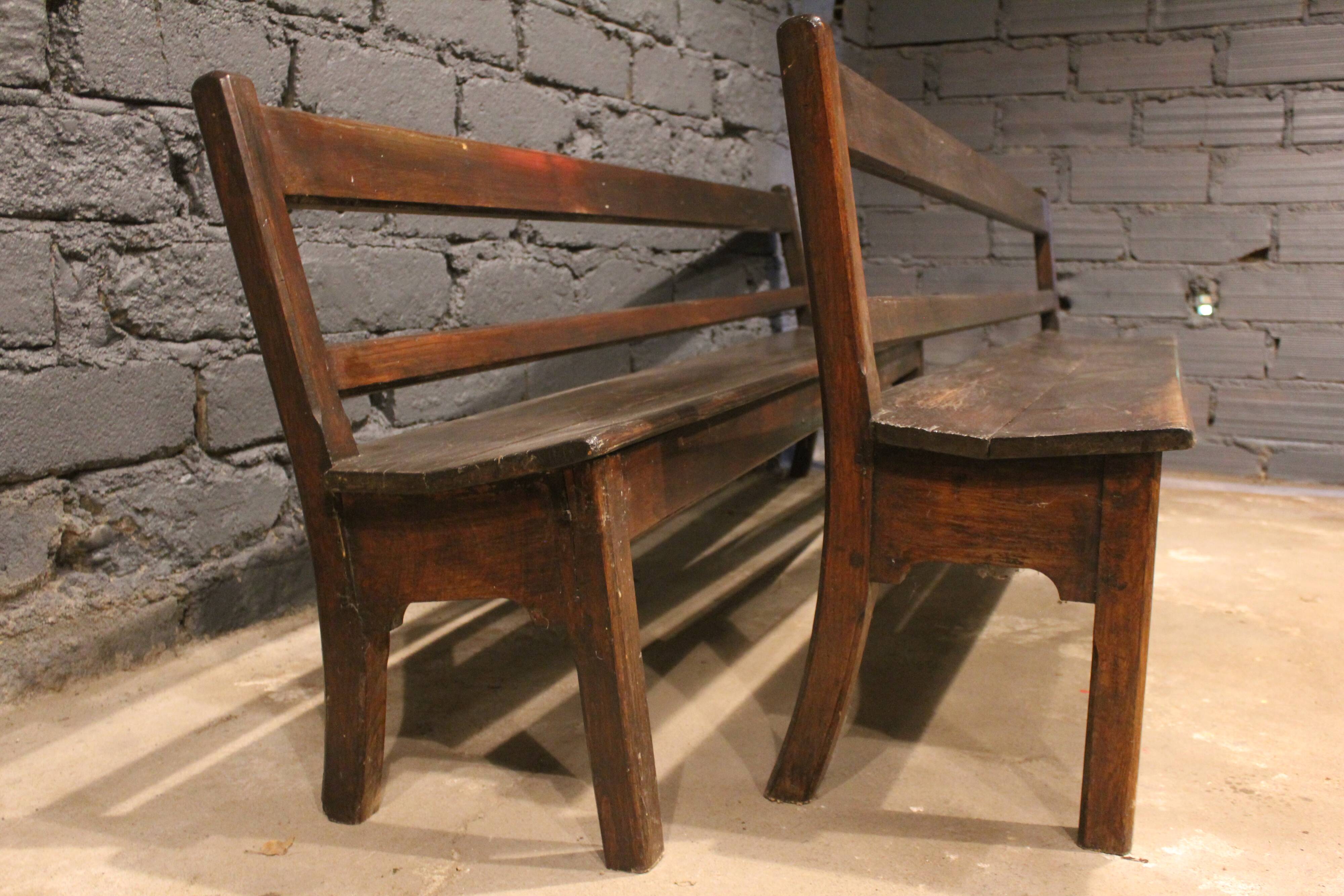 Pair of monastery benches