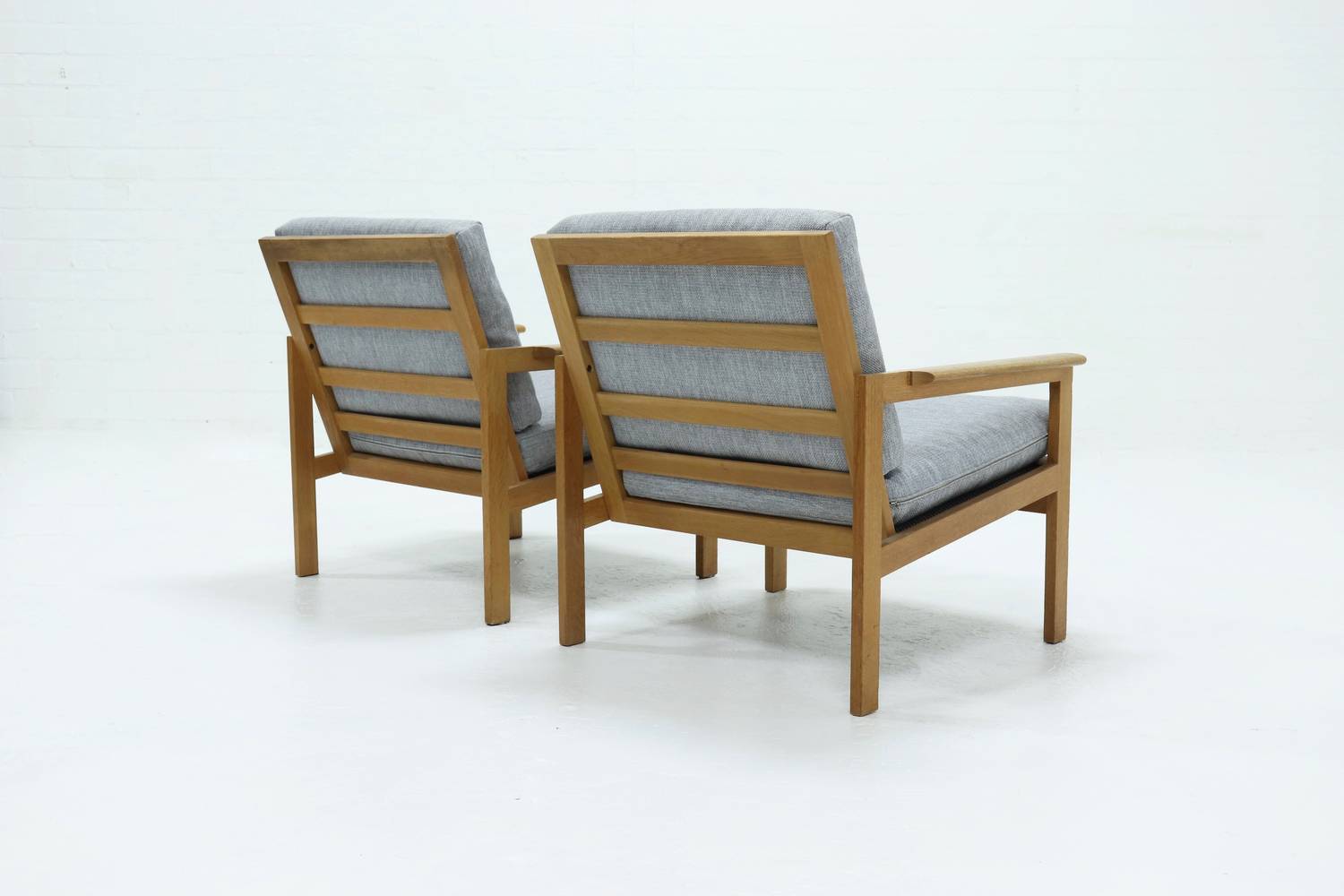 Lot of 2 capella chairs by Illum Wikkelso for N.Eilersen 1960s
