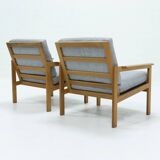 Lot of 2 capella chairs by Illum Wikkelso for N.Eilersen 1960s
