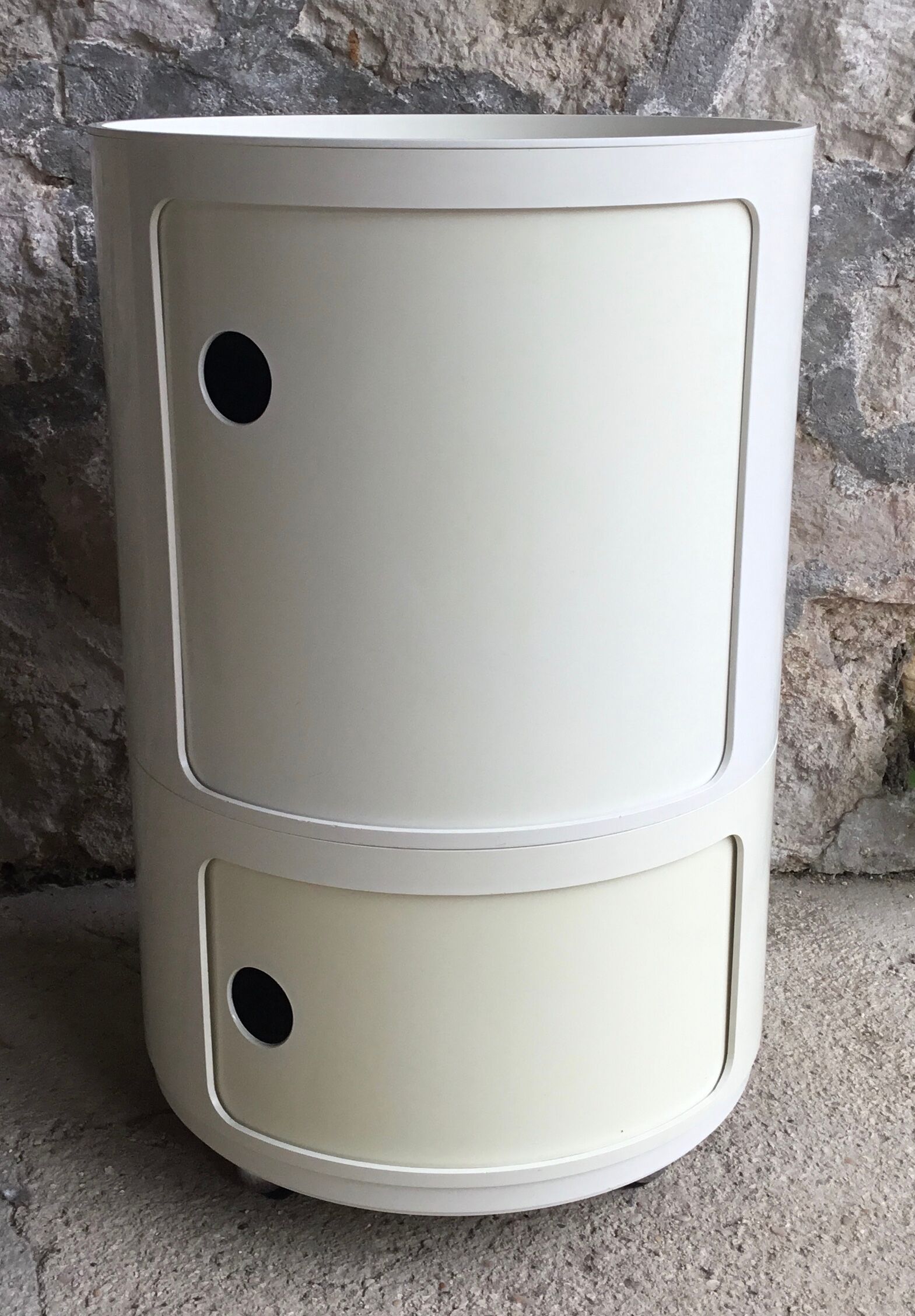 Bedside table with wheels componibili by Anna Castelli for Kartell - vintage 1960
