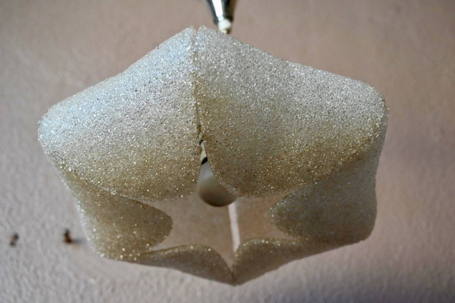 1960s vintage suspension sparkling granulated perspex Mid-Century