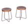 Bauhaus Stools in Chromed Steel, Beech and Plywood, Germany, 1930s, Set of 2