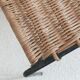 Side table in metal and rattan 50s