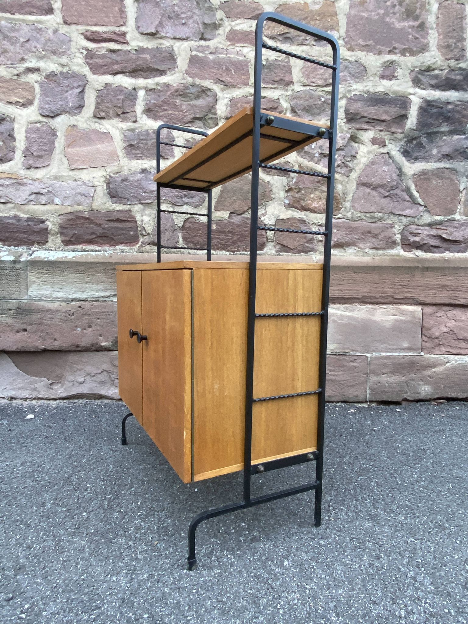 Vintage Scandinavian bookcase from the 1960s, ladder-style furniture