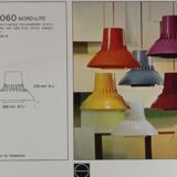 Red Nordisk Solar Compagni / Svend Middelboe  “Nord-Lite” pendant lamp
