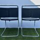 Pair of MR 10 chairs with Mies Van der Rohe laces, Knoll International