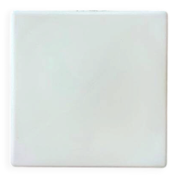 Square vintage opaline ceiling light fixture